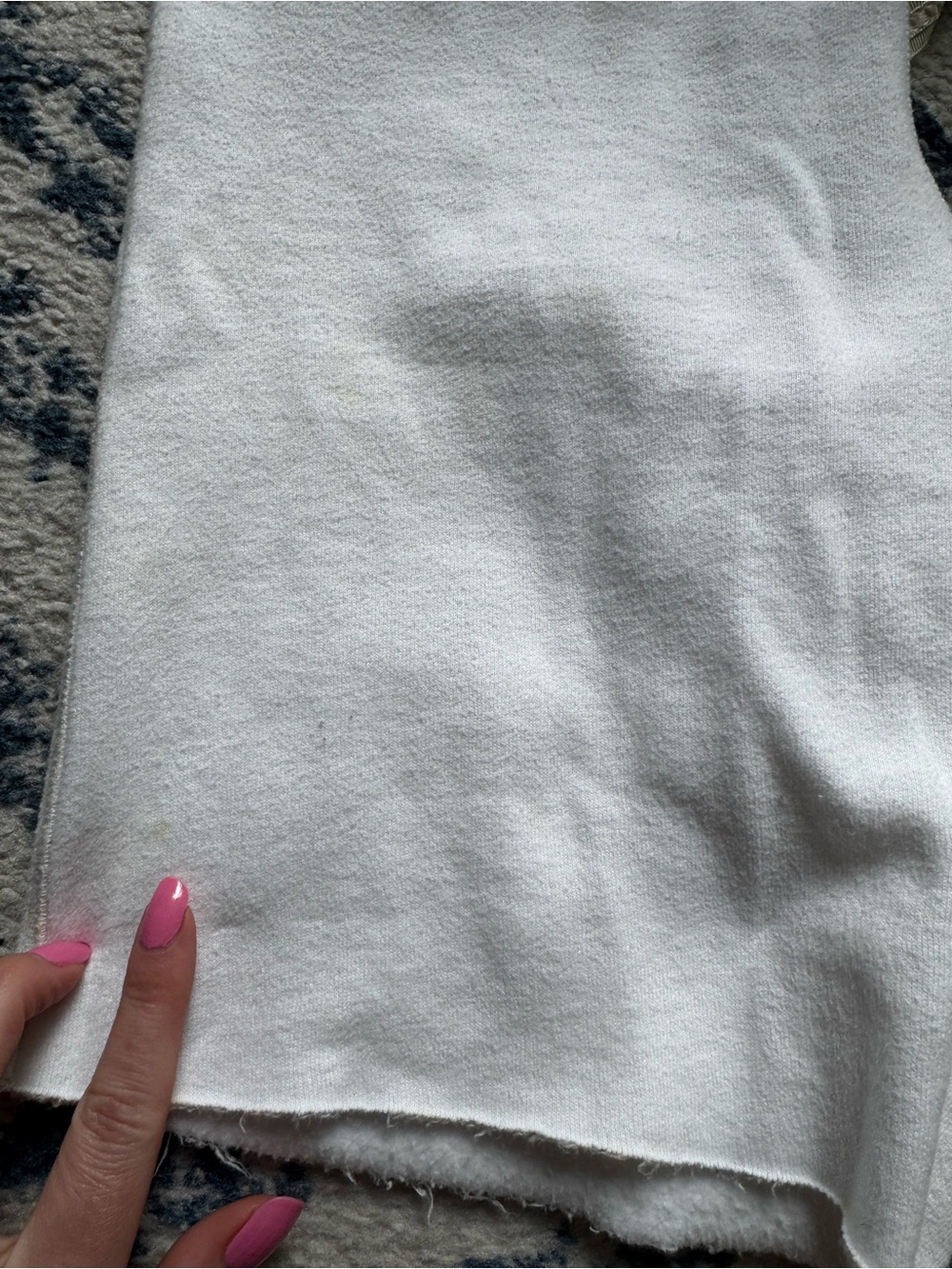 PINK Victoria's Secret White Graphic Board Shorts with Drawstring - Picture 5 of 7